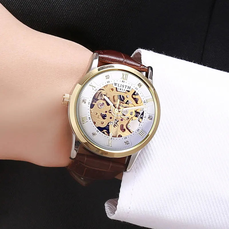 Men's Watches Luxury Machinery Men Watches Automatic Mechanical Wrist Watch for Man Waterproof Stainless Steel Luminous Business