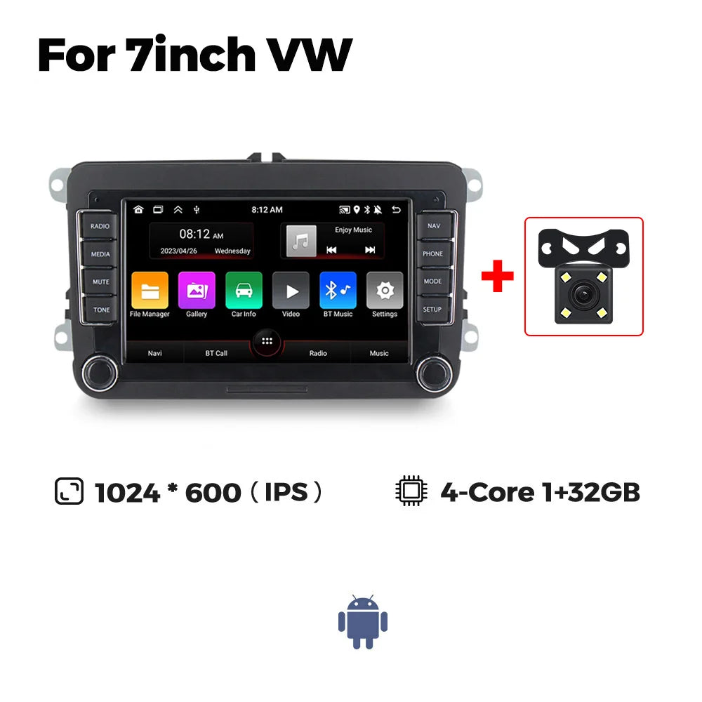 MEKEDE Android Autoradio For Volkswagen Passat b6 b7 golf 5 6 Polo Jetta Skoda Car Radio Multimedia PlayerGPS WiFi RDS Carplay