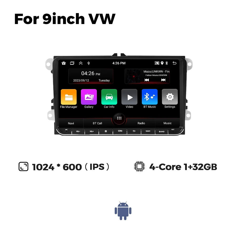 MEKEDE Android Autoradio For Volkswagen Passat b6 b7 golf 5 6 Polo Jetta Skoda Car Radio Multimedia PlayerGPS WiFi RDS Carplay