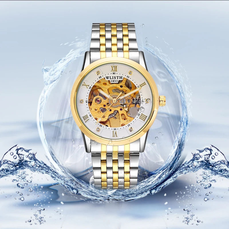 Men's Watches Luxury Machinery Men Watches Automatic Mechanical Wrist Watch for Man Waterproof Stainless Steel Luminous Business