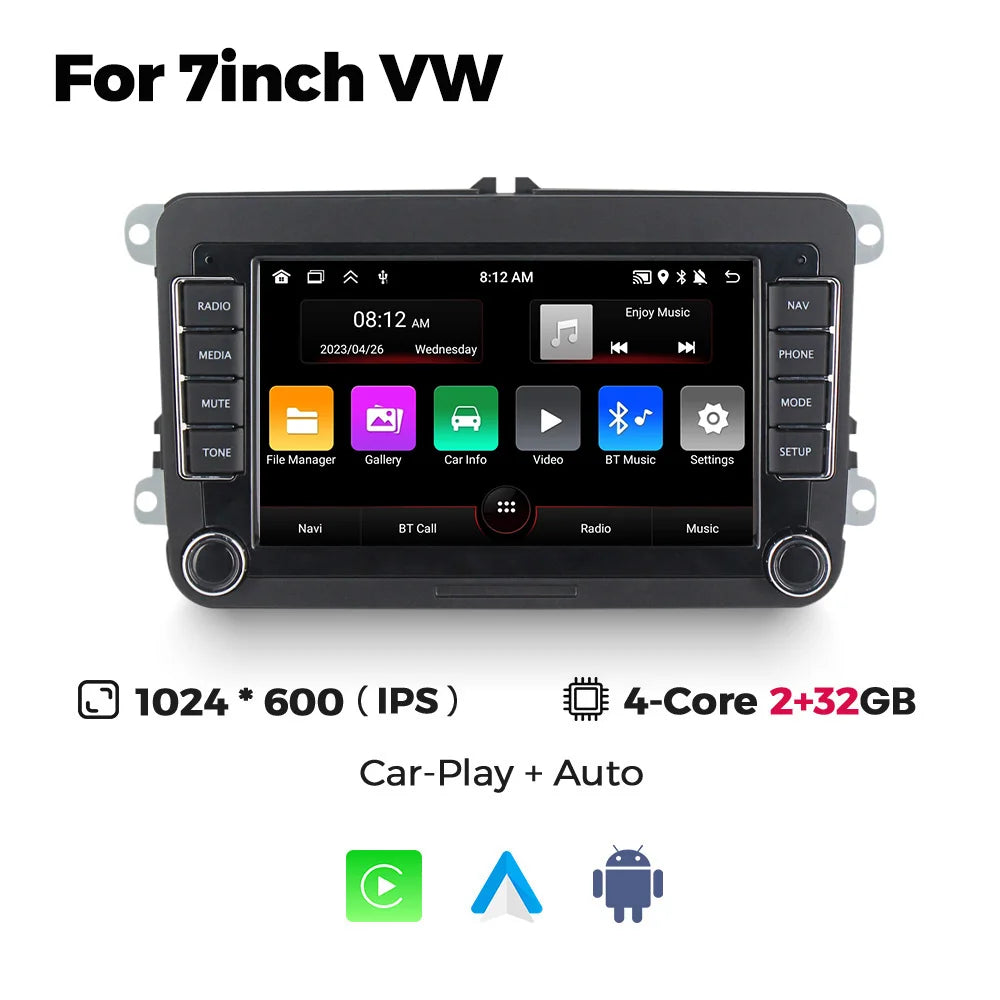 MEKEDE Android Autoradio For Volkswagen Passat b6 b7 golf 5 6 Polo Jetta Skoda Car Radio Multimedia PlayerGPS WiFi RDS Carplay