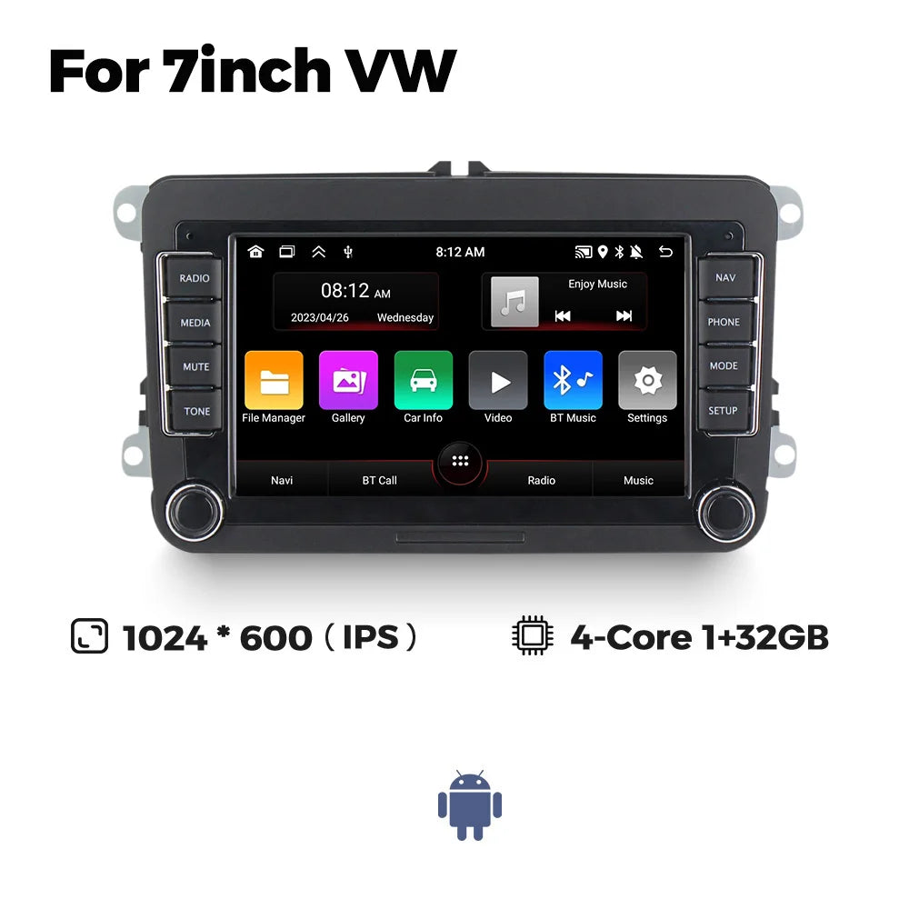 MEKEDE Android Autoradio For Volkswagen Passat b6 b7 golf 5 6 Polo Jetta Skoda Car Radio Multimedia PlayerGPS WiFi RDS Carplay