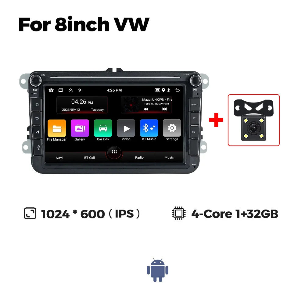 MEKEDE Android Autoradio For Volkswagen Passat b6 b7 golf 5 6 Polo Jetta Skoda Car Radio Multimedia PlayerGPS WiFi RDS Carplay