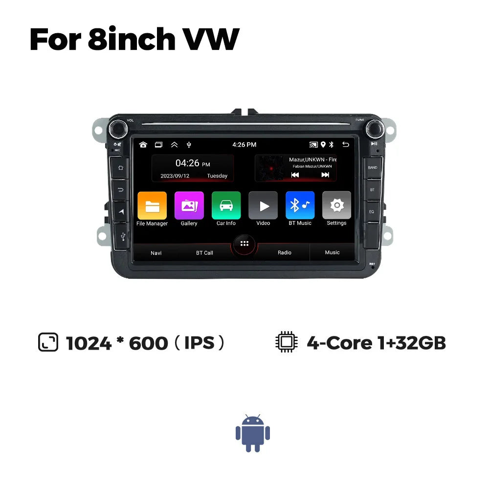 MEKEDE Android Autoradio For Volkswagen Passat b6 b7 golf 5 6 Polo Jetta Skoda Car Radio Multimedia PlayerGPS WiFi RDS Carplay