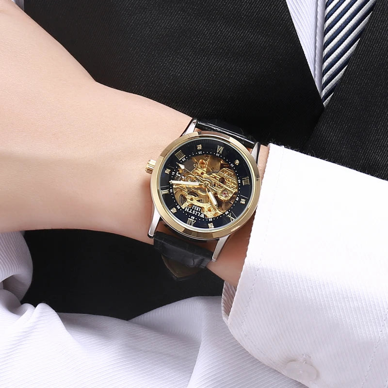 Men's Watches Luxury Machinery Men Watches Automatic Mechanical Wrist Watch for Man Waterproof Stainless Steel Luminous Business
