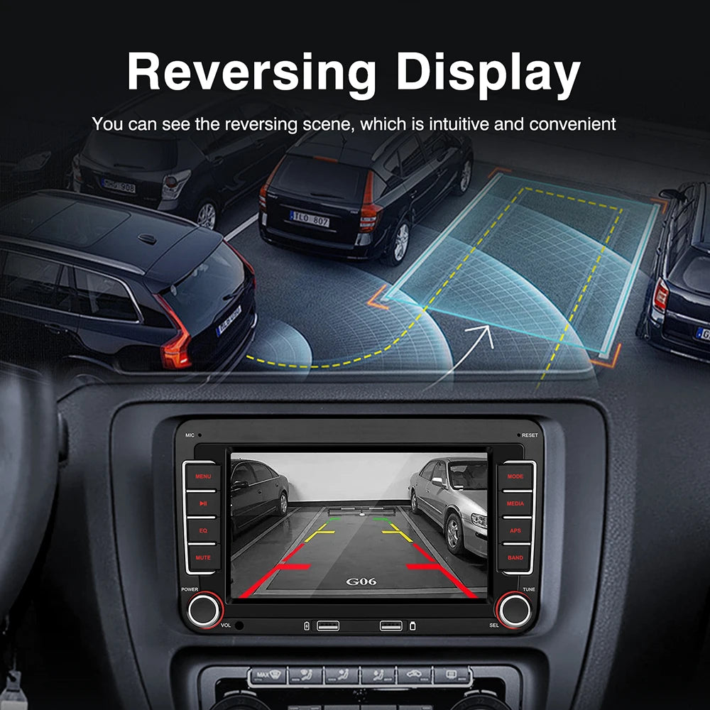 Carplay Android Auto Car Radio for Volkswagen Golf 5 6 Polo Passat B6 B7 CC Skoda Jetta Universal Multimedia  for Carplay Auto S